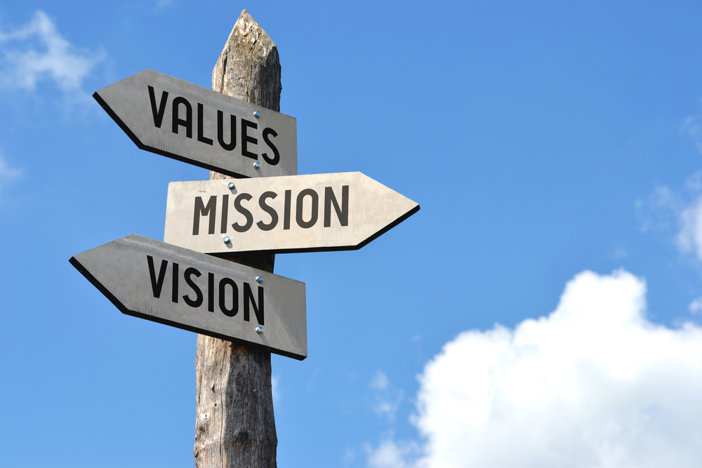 pme como implementar missão visão valores