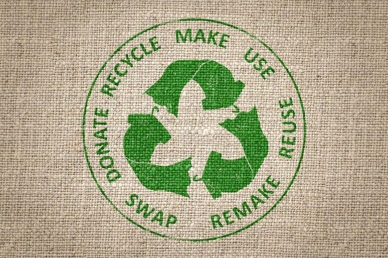 Simbolo da reciclagem e economia circular