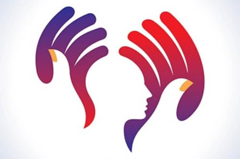 cidadania representada por uma ilustração de duas mãos acolhendo uma cabeça humana