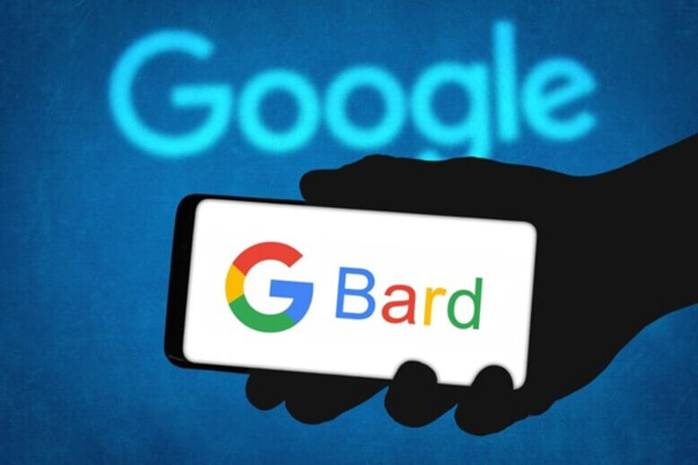 Tela de um celular mostrando o Bard, serviço do Google