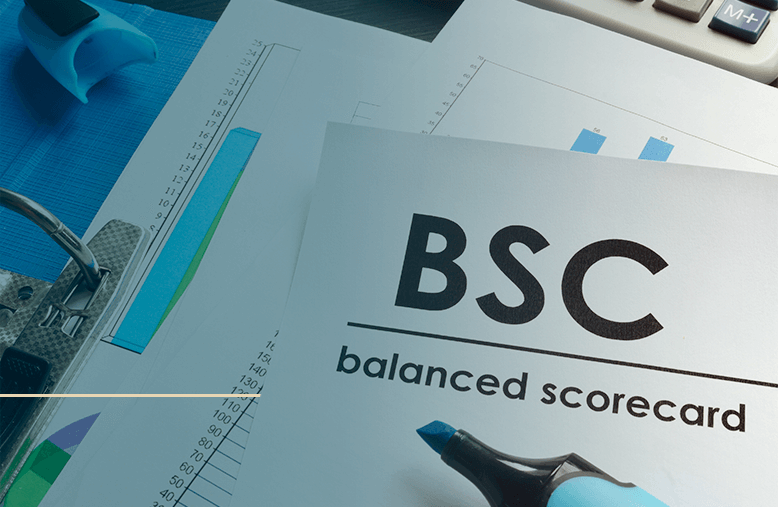 Papel escrito BSC Balanced Scorecard